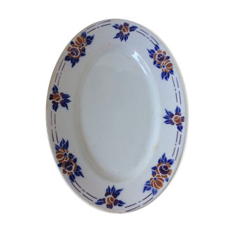 Plat de service porcelaine fin 19ème début 20 ème