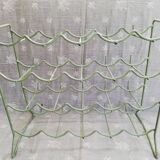 Metal bottle holder Céladon green