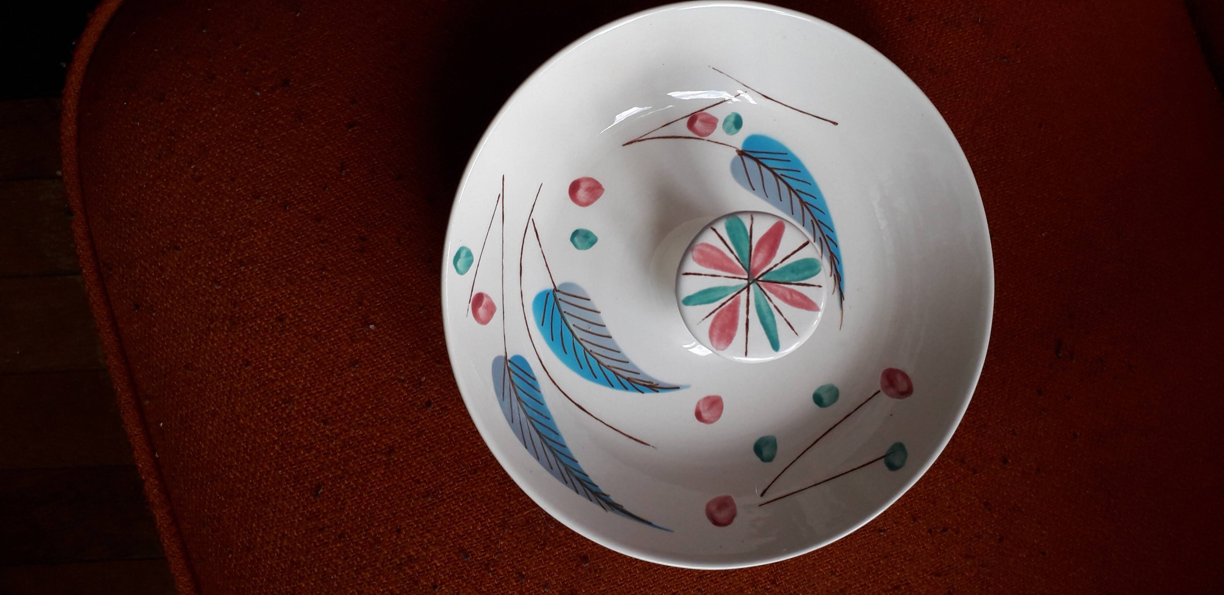 Very original vintage Belgian ceramic empty pocket