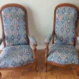 Paire de fauteuils Voltaire