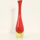 Narrow-necked Murano glass vase, Italy 1960s