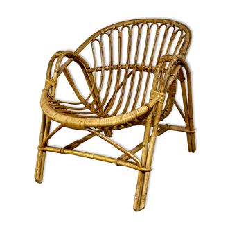Rattan armchair