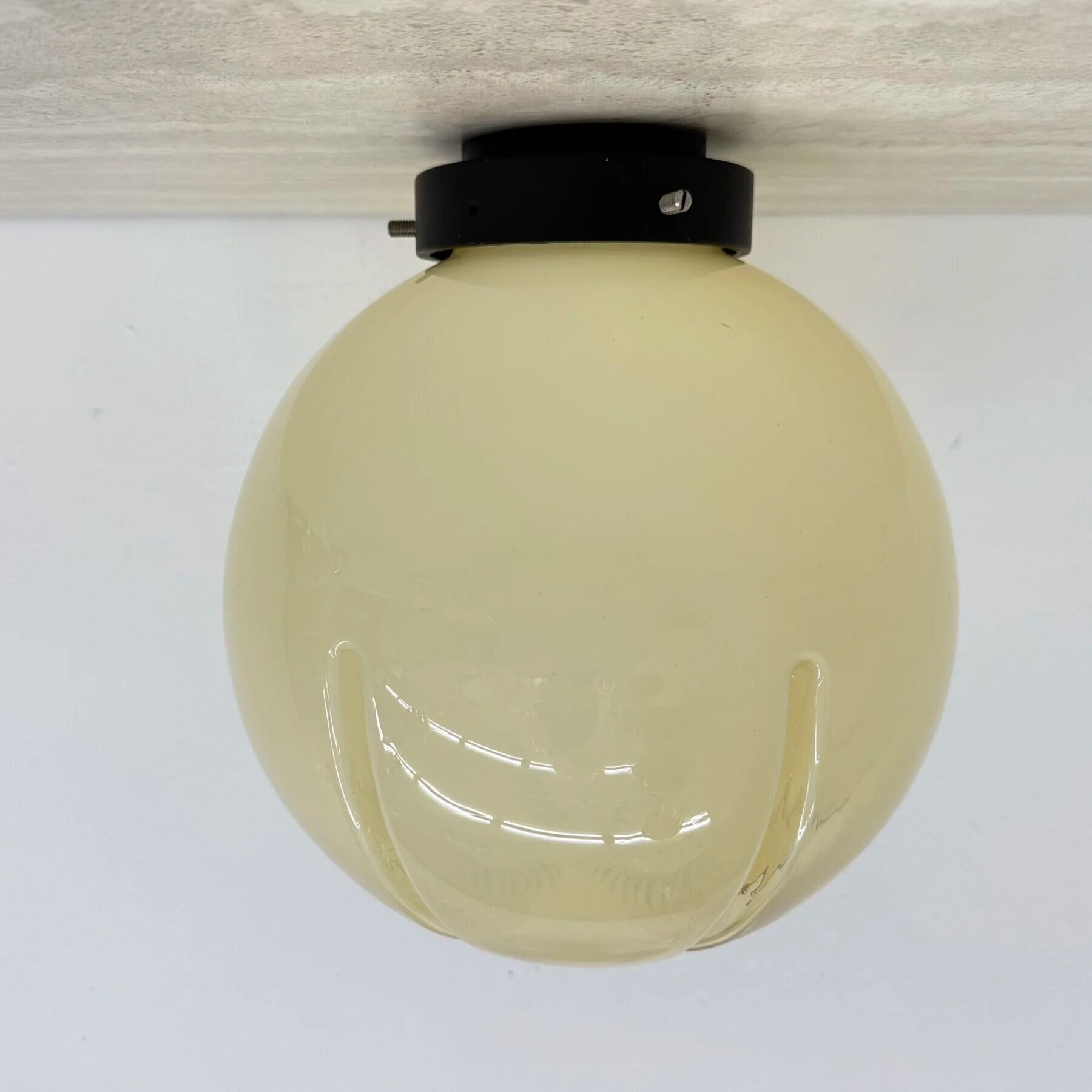 Mid-century Italian glass ceiling lamp, 1970s