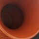 Vase art déco en céramique terra cotta signée, made in France 30s