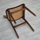 1960s, set of 6 Danish dinning chairs, solid oak wood, reupholstered.