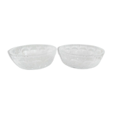 Deux coupelles en cristal de bohême