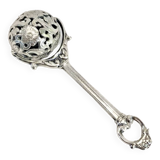 Ancien hochet grelot en argent