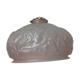 Globe en verre opaque rose luminaire art nouveau