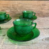 4 Arcoroc Sierra green cups