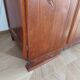 English asymmetrical chest of drawers - Art Deco - Mirror - 2 doors - 5 drawers - Mesh blond oak