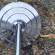 UFO pendant light, vintage, 3 globes, space age, 70s