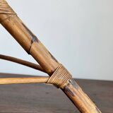 Serpent plant stand in rattan 145 cm