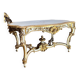 Table de milieu d’époque Napoléon III en bois peint et doré