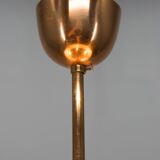 Bauhaus / Functionalist Copper Chandelier UFO, 1930s