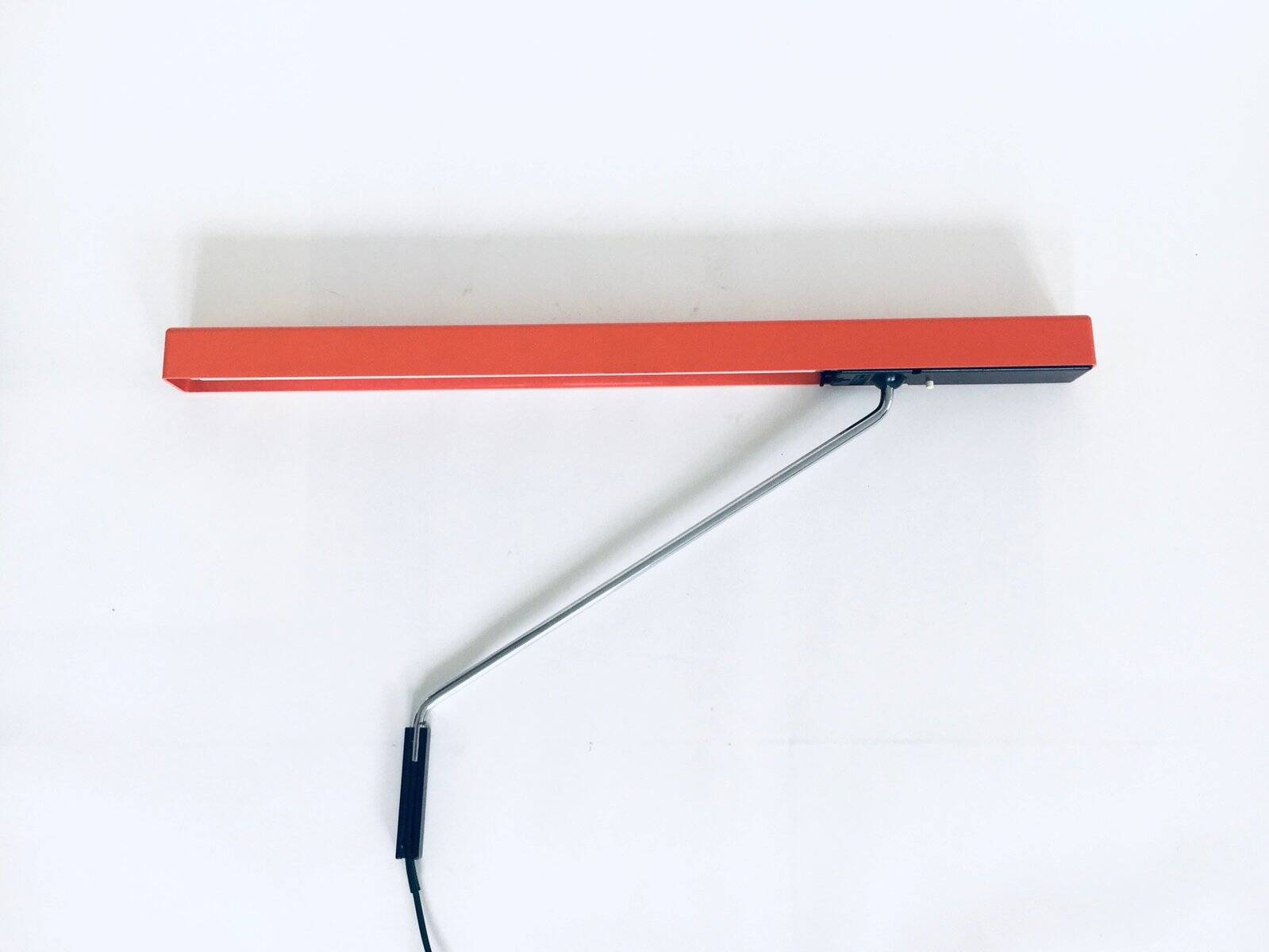 German design swing arm mounted desk lamp from AEG, 1970s