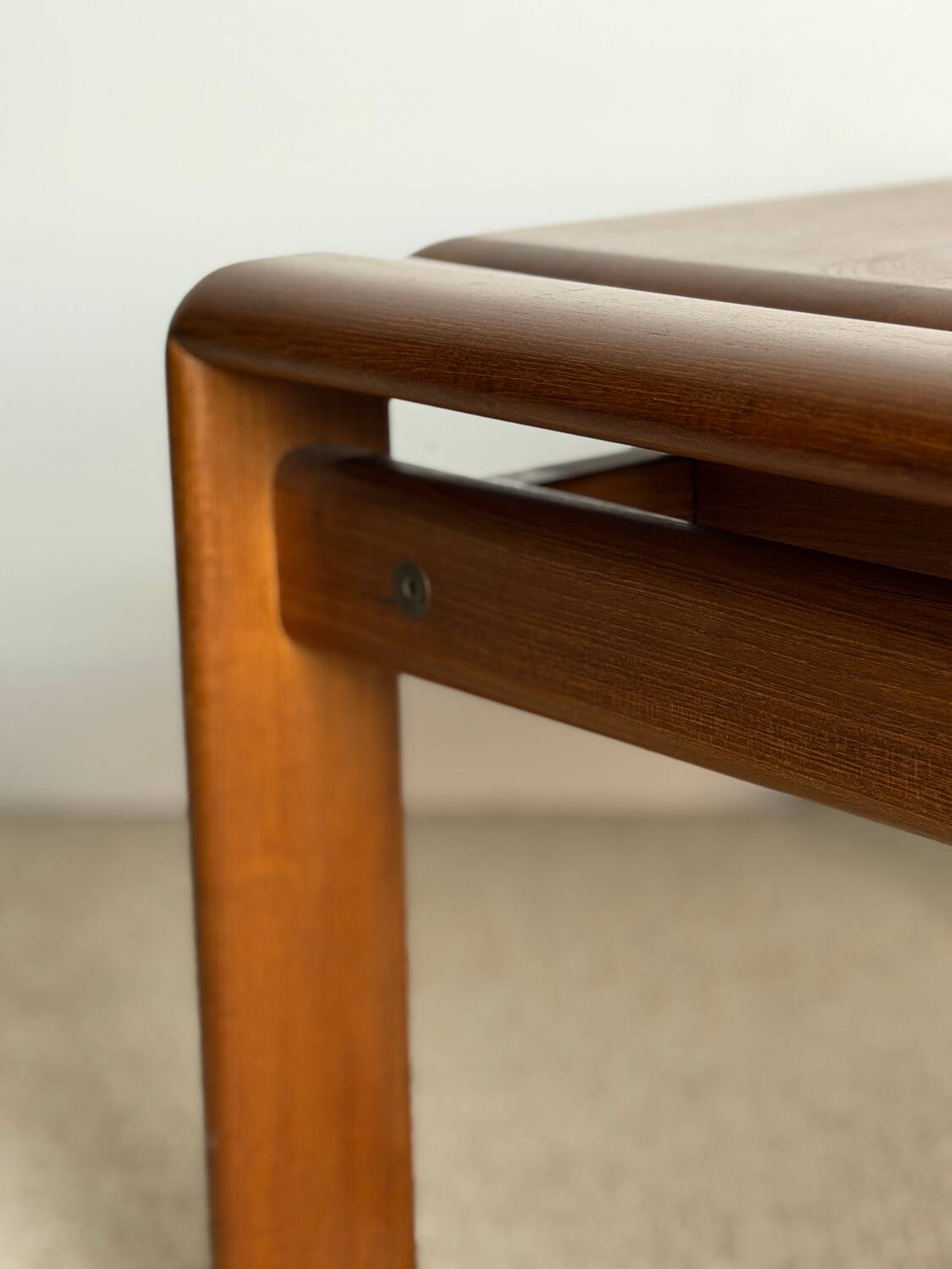 Square wooden coffee table