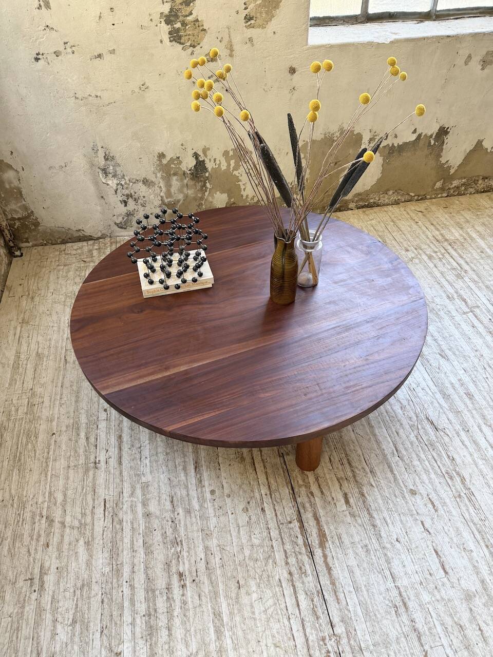 50s round tripod coffee table