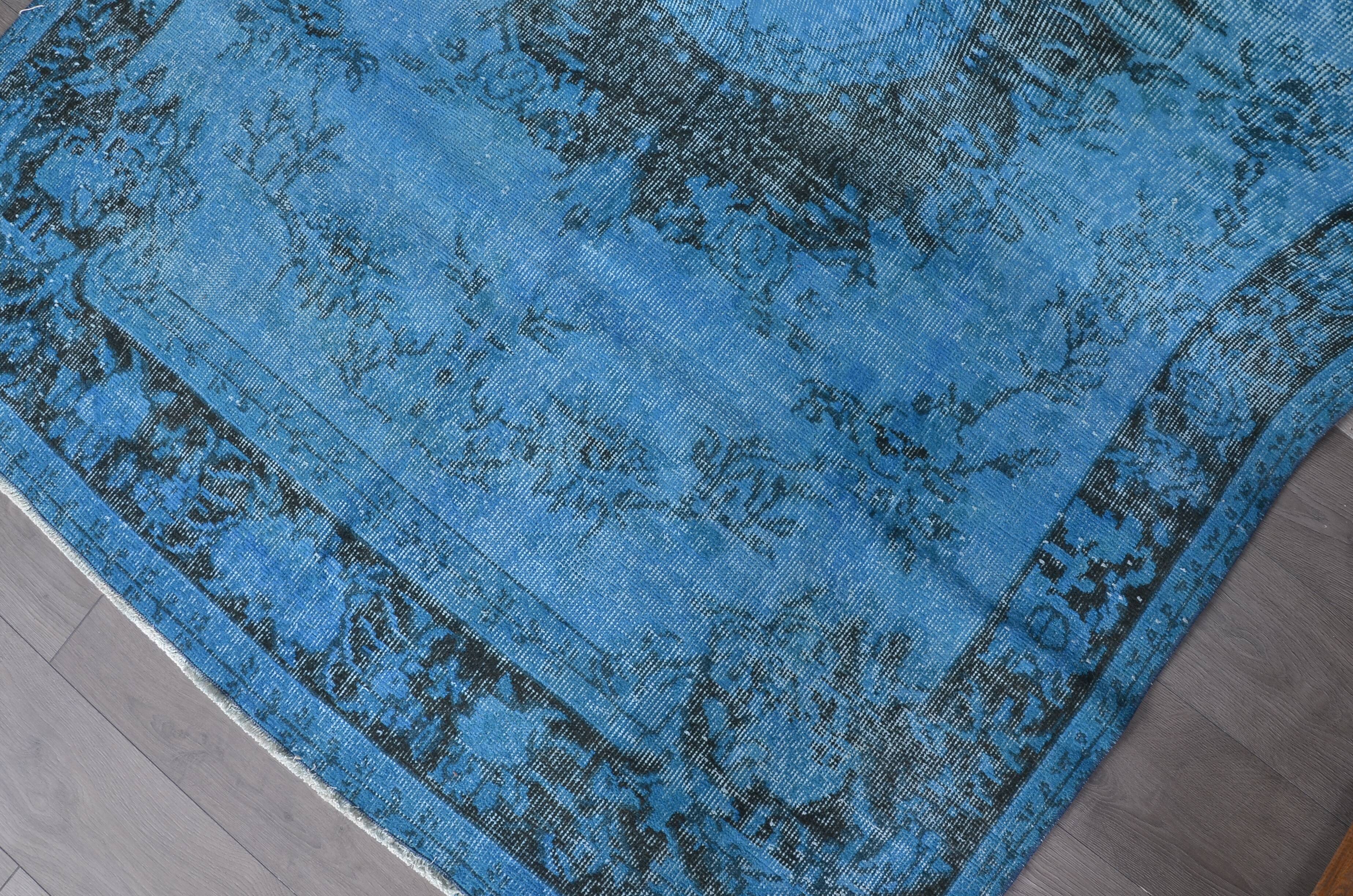 Blue Vintage Anatolian Floral Rug sku 2350
