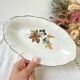 Digoin chamoi porcelain dish with floral pattern