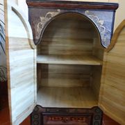 Bali furniture (sideboard) in polychromed banana leaves 54 x 91 x 38 cm
