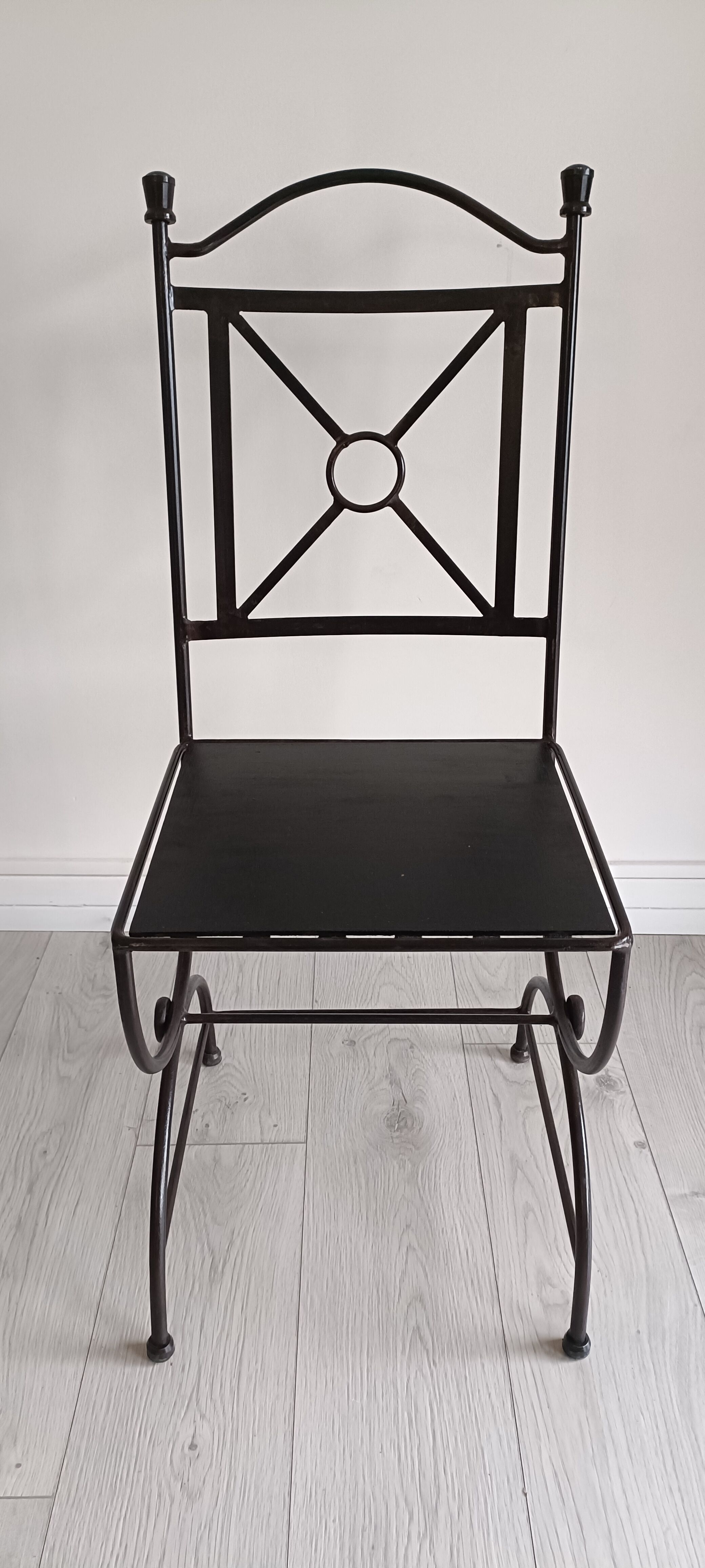 Contemporary wrought iron chairs
