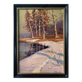 Russian school painting oil on canvas signed