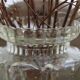 Transparent glass vase