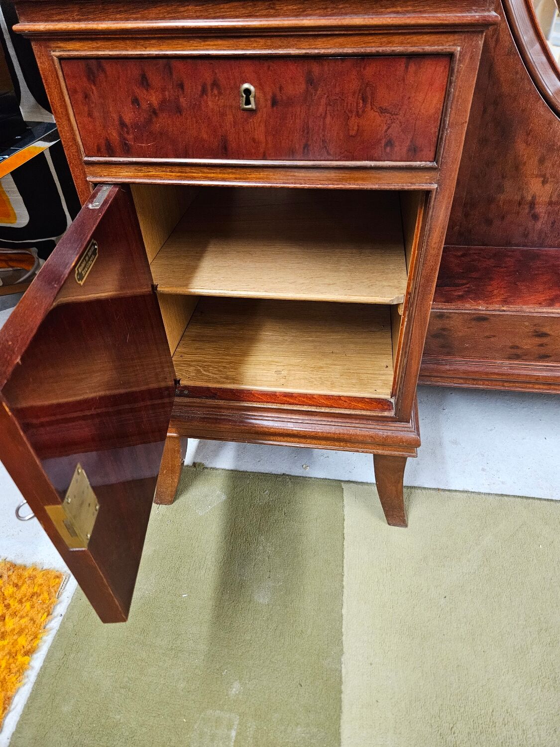 Coiffeuse miroir vintage 1970"