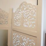 carved wooden screen