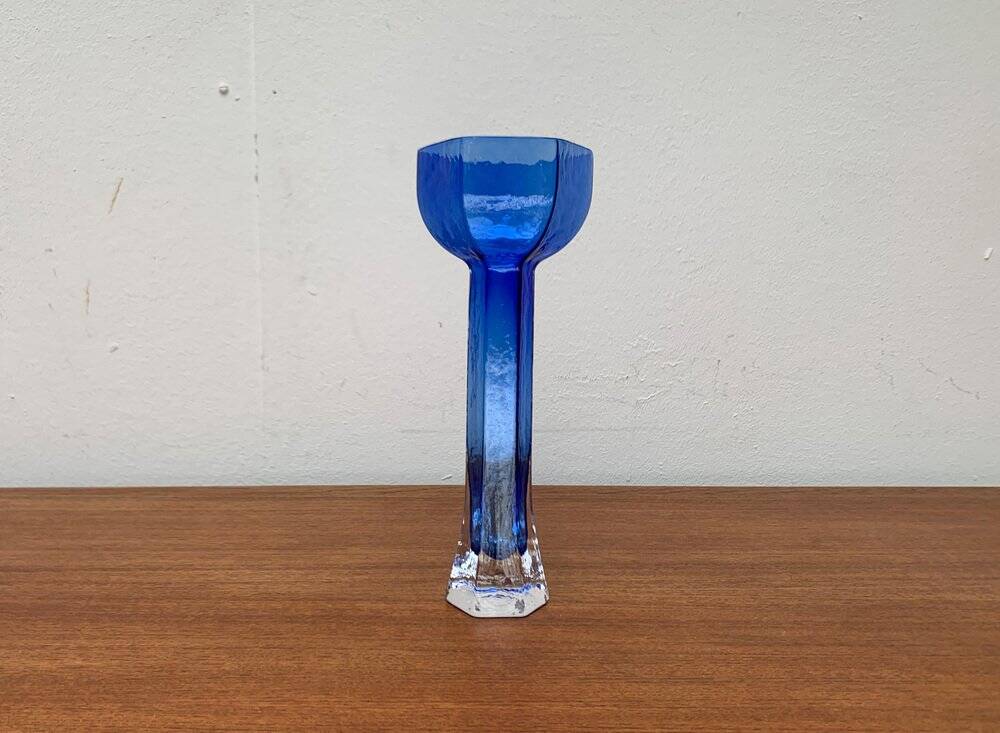 Vintage Glass Art Vase by Renate Stock for Sea Glasbruk, Sweden, 1970s