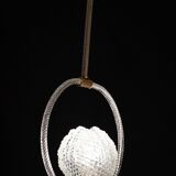 Midcentury Shell Trasparent Murano Glass Chandelier by Barovier e Toso, 194