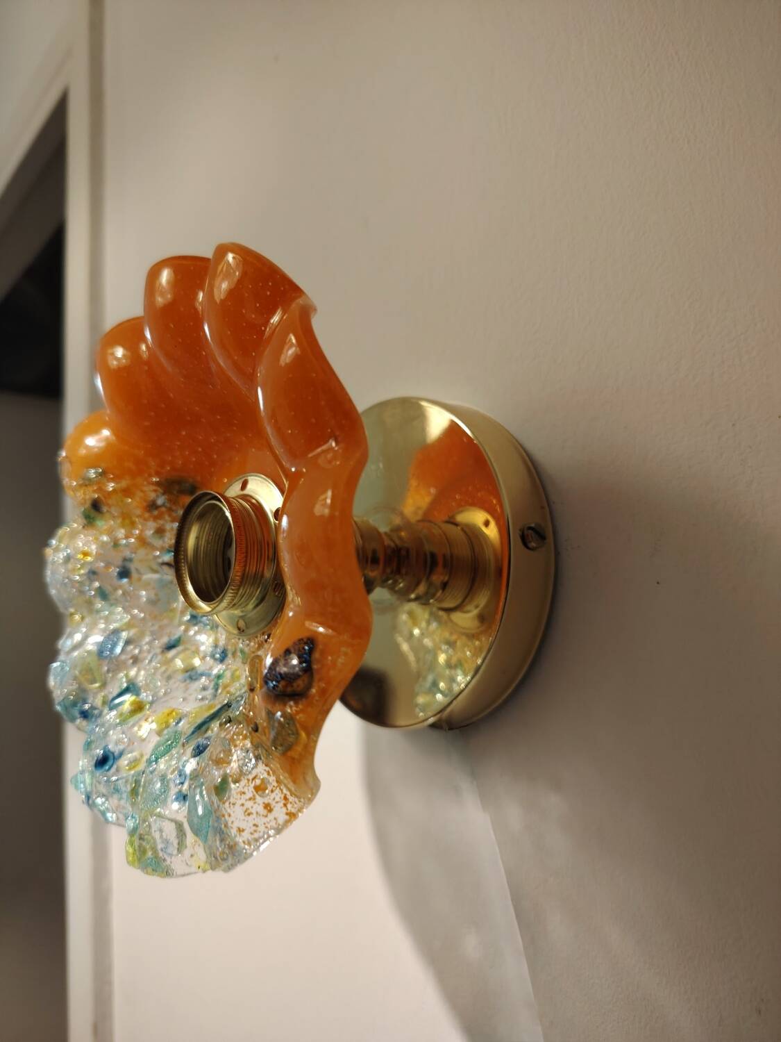 Murano flower wall light