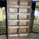 Solid oak notary double curtain filing cabinet 1900