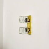 Ensemble de 2 appliques murales ou plafonniers Ice Cube de J.T. Kalmar