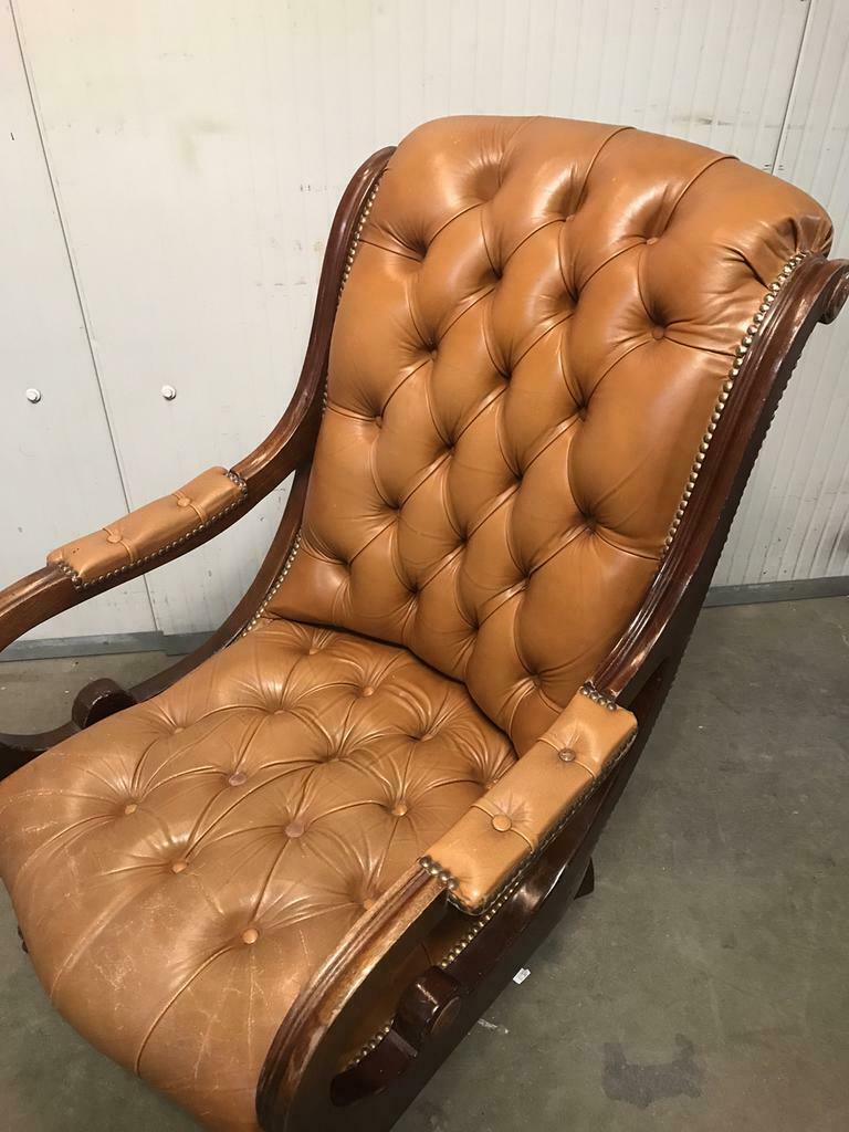 Fauteuil chesterfield vintage monoplace chaise