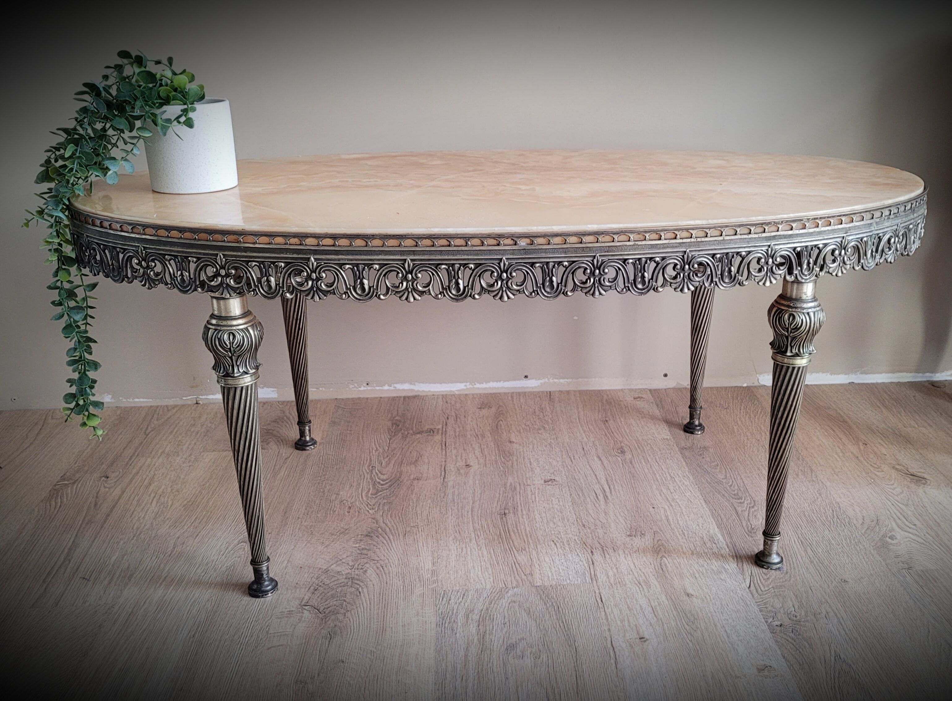 Onyx marble coffee table