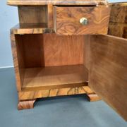1935s pair of rare art deco bedside tables, Czechoslovakia