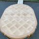Extendable round Louis XV dining table, renovated in raw wood, 20th century, 200cm