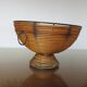 Standing fruit basket in rattan and black lacquered metal 1970