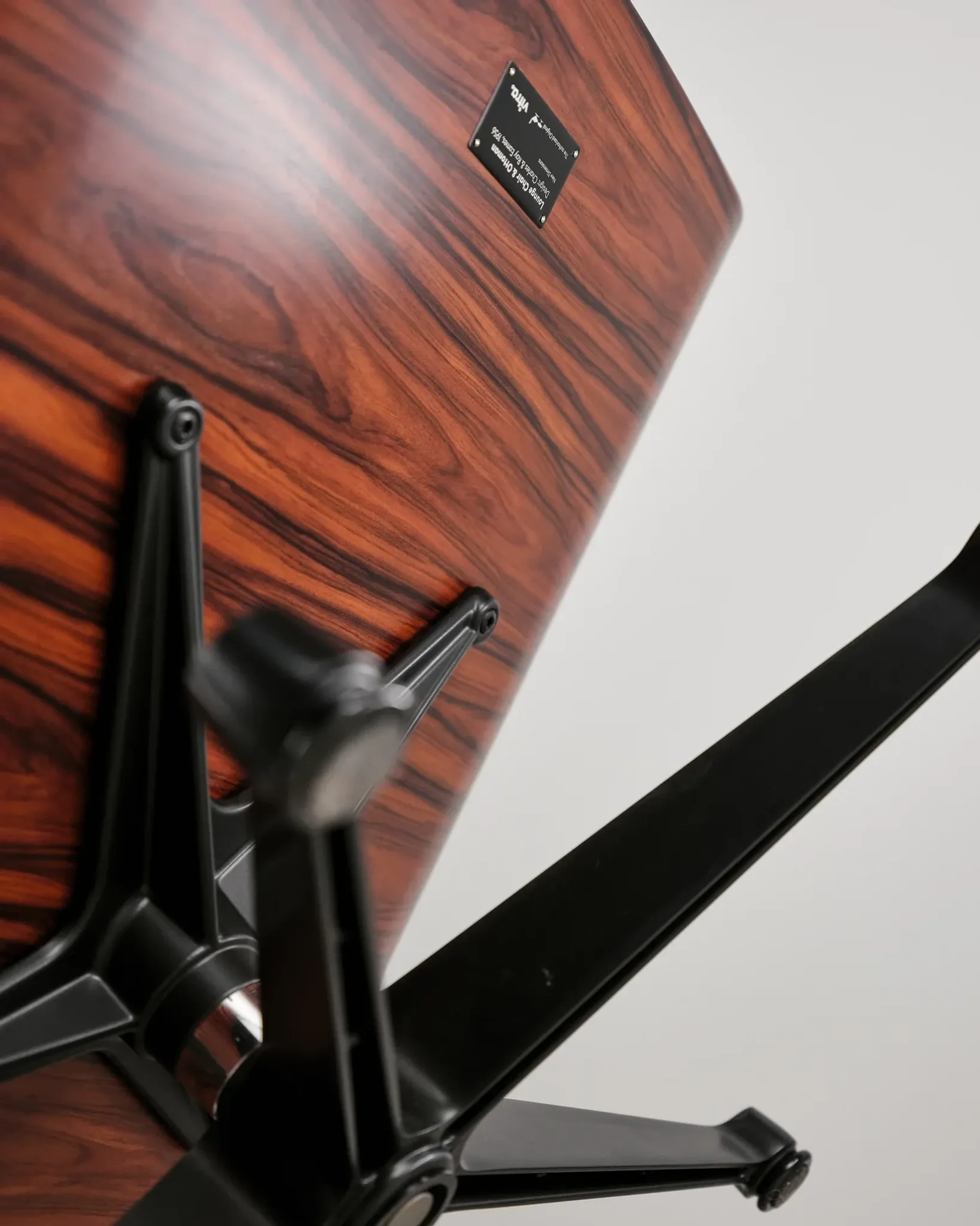 Lounge Chair and ottoman in rosewood by Charles & Ray Eames, Vitra