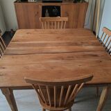 Solid oak farm table