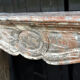 Louis XV style fireplace in grey Ardennes marble, circa 1900.