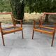 2 Scandinavian armchairs Fredrik Kayser 1960