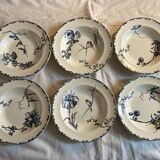 6 Spring Oxford ironstone soup plates