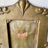 Art nouveau brass metal frame
