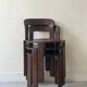 Tabouret, table d'appoint en bois de hêtre  Bruno Rey, Suisse 1970