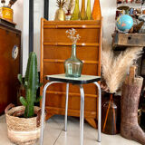 Almond green Formica stool