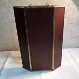 Vitrine verre et laiton pour objets de collection