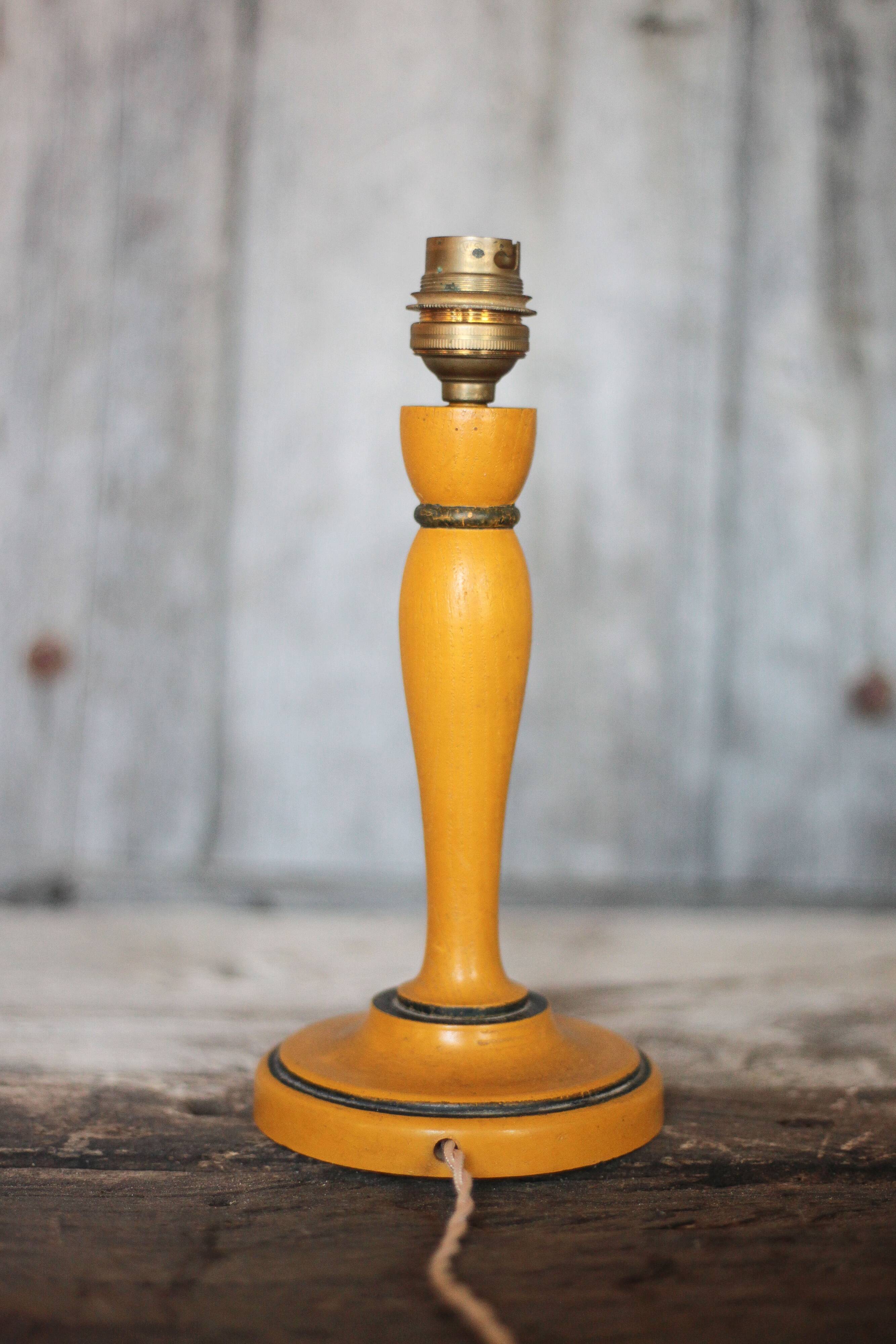 Wood lamp, vintage wooden lamp base, table lamp, living room lamp, lamp