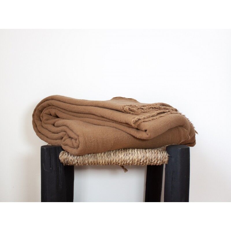 Tobacco raw linen tablecloth